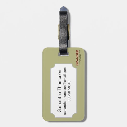 Zwei japanische Damen, C1890 Gepäckanhänger (Rückseite vertikal)