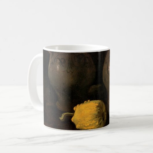 Zwei Jars und zwei Pumpkins von Vincent van Gogh Kaffeetasse (Vorderseite Links)