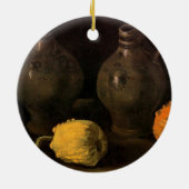 Zwei Jars und zwei Pumpkins von Vincent van Gogh Keramikornament (Hinten)