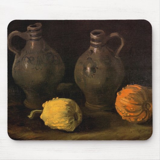 Zwei Jars und zwei Pumpkins von Vincent van Gogh Mousepad (Vorne)
