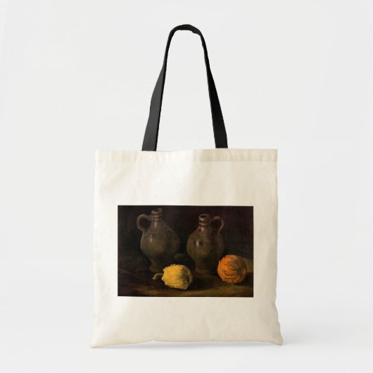 Zwei Jars und zwei Pumpkins von Vincent van Gogh Tragetasche (Vorne)