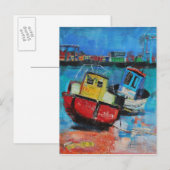 Zwei Jolly-Fischerboote 2012 Feiertagspostkarte (Vorne/Hinten)