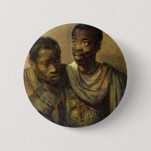 Zwei junge Afrikaner., Jonge durch Rembrandt Van Button (Vorderseite)