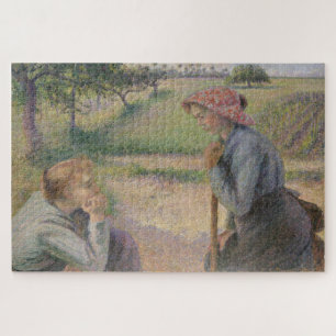 Zwei junge Bauernfrauen (1891-1992) von Pissarro Puzzle