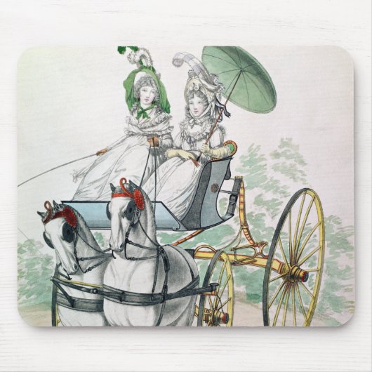Zwei junge Damen in den Kalikokleidern Mousepad (Vorne)