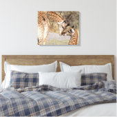 Zwei junge Giraffen Leinwanddruck (Insitu (Schlafzimmer))