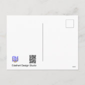 Zwei junge, langhaarige Eulen Postkarte (Rückseite)