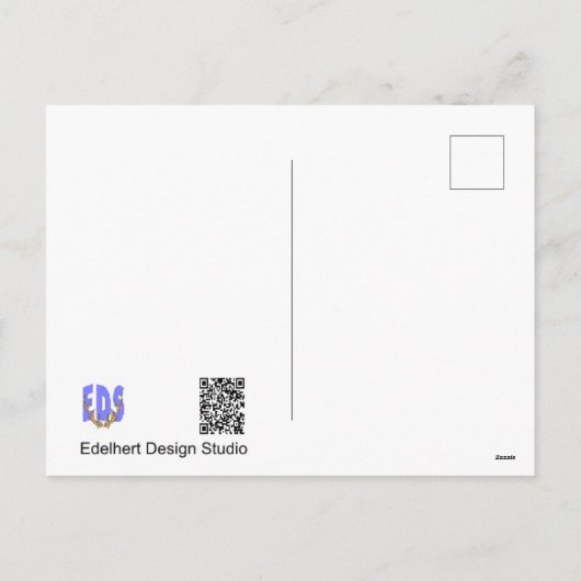 Zwei junge, langhaarige Eulen Postkarte (Rückseite)