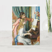 Zwei junge Mädchen am Piano von Auguste Renoir Art Karte (Vorderseite)