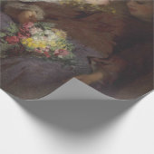 Zwei junge Mädchen kehren Zuhause zurück Geschenkpapier (Ecke)