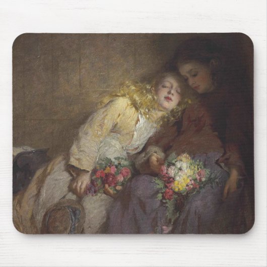 Zwei junge Mädchen kehren Zuhause zurück Mousepad (Vorne)