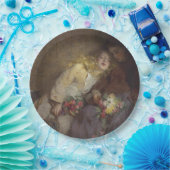 Zwei junge Mädchen kehren Zuhause zurück Pappteller (Party)