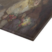 Zwei junge Mädchen kehren Zuhause zurück Schneidebrett (Ecke)