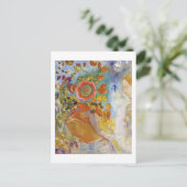 Zwei junge Mädchen unter Blume, Redon Postkarte (Stehend Vorderseite)