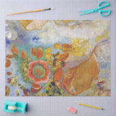 Zwei junge Mädchen unter Blume, Redon Seidenpapier (Basteln)