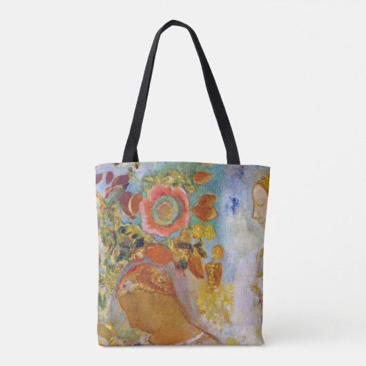 Zwei junge Mädchen unter Blume, Redon Tasche (Rückseite)
