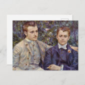 Zwei junge Männer Postkarte (Vorne/Hinten)