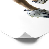 Zwei junge Männer spielen Lacrosse 2 Poster (Ecke)