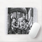 Zwei junge rauchende Adlige, A Pro-Rauchen Mousepad (Mit Mouse)