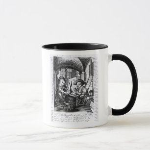 Zwei junge rauchende Adlige, A Pro-Rauchen Tasse