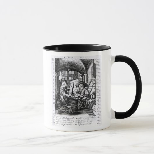 Zwei junge rauchende Adlige, A Pro-Rauchen Tasse (Rechts)