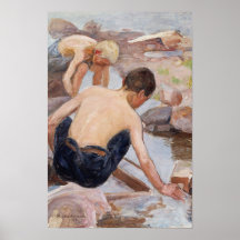 Zwei Jungen am Ufer, Pekka Halonen