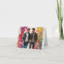 Zwei Jungen Valentinstag Digitaler Druck