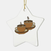 ZWEI KAFFEETASSEN KERAMIK ORNAMENT (Links)