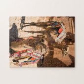 Zwei Kamel Ägypten Puzzle (Horizontal)