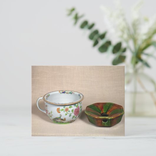 Zwei Kammertöpfe Postkarte (Stehend Vorderseite)