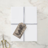 Zwei Kampfstiere (von Paulus Potter) Geschenkanhänger (Mit Garn)