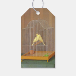 Zwei Kanaren in einem Käfig (von Antonio Donghi) Geschenkanhänger