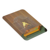 Zwei Kanaren in einem Käfig (von Antonio Donghi) Magnet (Rechte Seite)