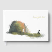 Zwei Kaninchen auf dem Feld Gästebuch (Vorderseite)