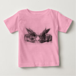 Zwei Kaninchen Baby T-shirt