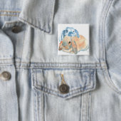 Zwei Kaninchen-Knöpfe Button (Beispiel)