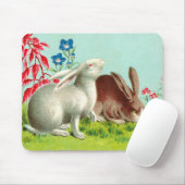 Zwei Kaninchen Mousepad (Mit Mouse)
