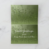 Zwei Kaninchen Osterkarte Feiertagskarte (Innenseite)