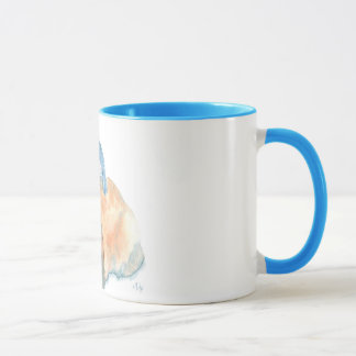 Zwei Kaninchen-Tasse Tasse