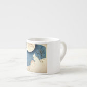 ZWEI KANINCHEN UND EINE ESPRESSOTASSE (Vorderseite Rechts)