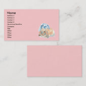 Zwei Kaninchen-Visitenkarten Visitenkarte (Vorne/Hinten)