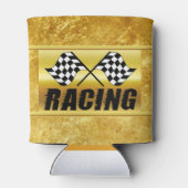 Zwei karierte Rennfahnen für den Wettbewerb gewinn Dosenkühler (Rückseite)