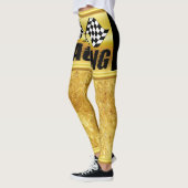 Zwei karierte Rennfahnen für den Wettbewerb gewinn Leggings (Links)