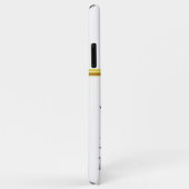 Zwei karierte Rennflags Goldfolie Streifen 11 Case-Mate iPhone Hülle (Hinten/Rechts)