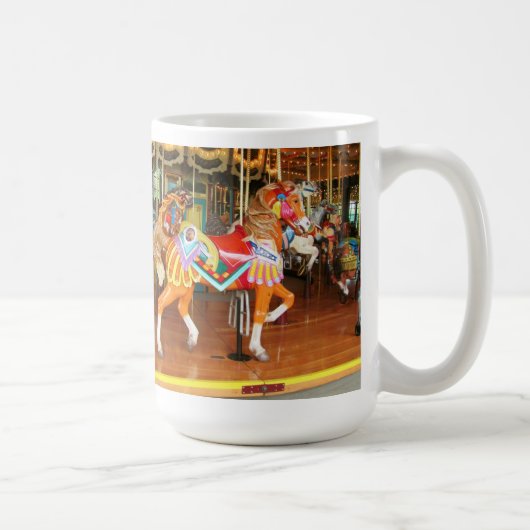 Zwei Karussell Pferde Seattle Zoo Kaffeetasse (Rechts)