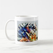 Zwei Karusselpferde schließen Kaffeetasse (Links)