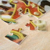 Zwei Karusselpferde schließen Puzzle (Seite)