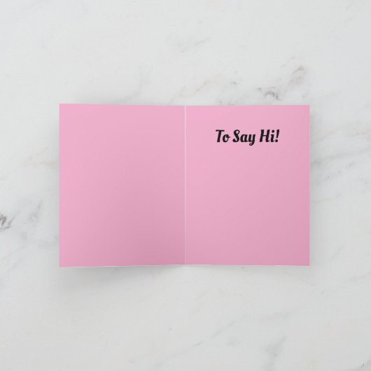 Zwei Kätzchen auf einer Swing Card Karte (Innenseite)