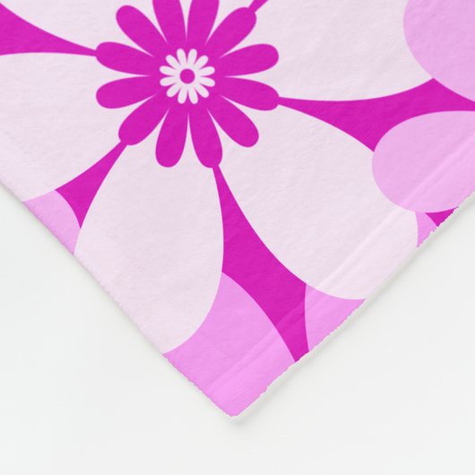 Zwei Kätzchen auf rosa Hintergrund Fleecedecke (Ecke)