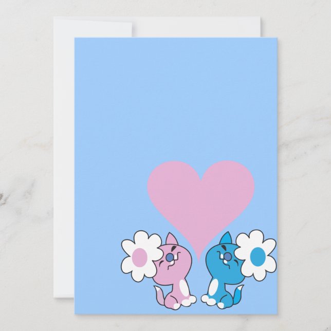 Zwei Kätzchen in Liebe (Vorderseite)